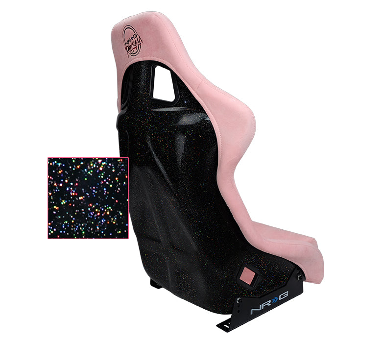 NRG Innovations - FRP Bucket Seat Prisma Edition - Large - Pink/Pearlized Back - NextGen Tuning