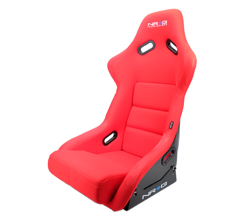 NRG Innovations - FRP Bucket Seat - Large - Red/Black Back - FRP-300RD - NextGen Tuning