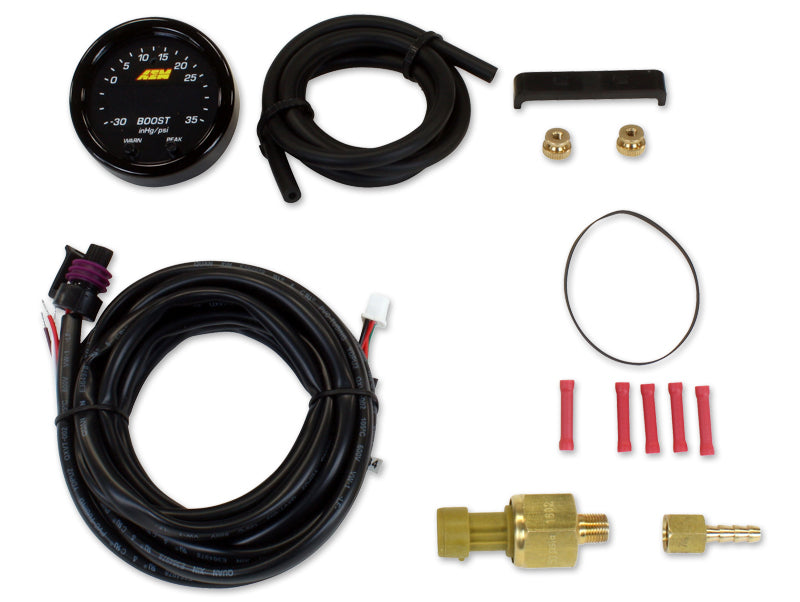 AEM Electronics - X-Series Boost Pressure Gauge Kit - -30inHg 35psi - 52mm - NextGen Tuning