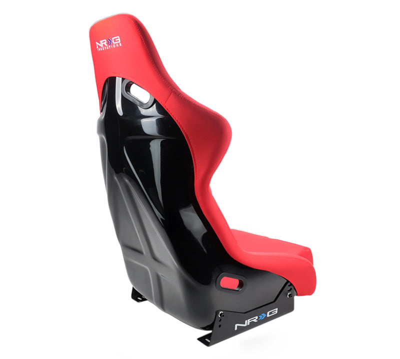 NRG Innovations - FRP Bucket Seat - Large - Red/Black Back - FRP-300RD - NextGen Tuning