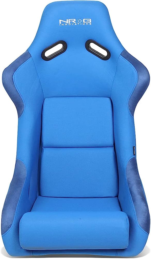 NRG Innovations - FRP Bucket Seat - Large - Blue/Black Back - FRP-300BL - NextGen Tuning