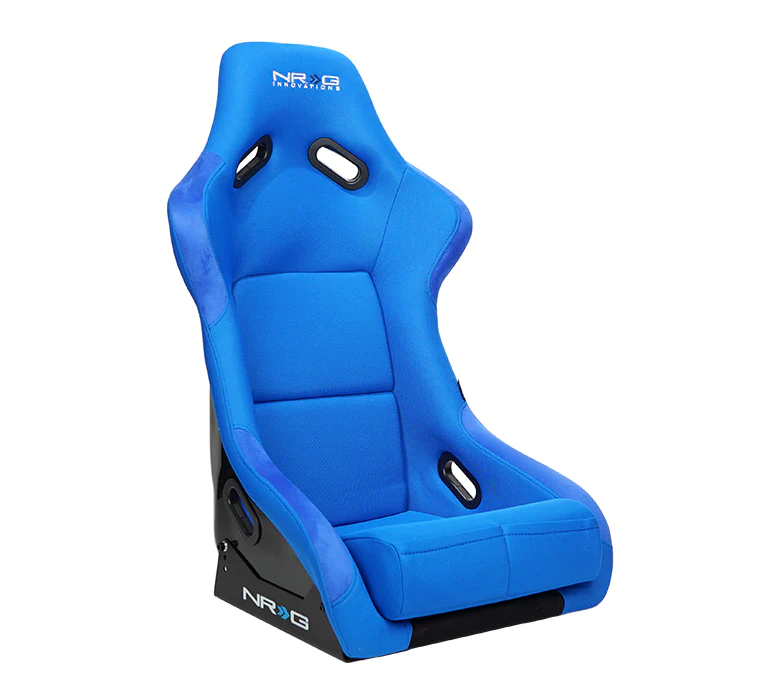 NRG Innovations - FRP Bucket Seat - Large - Blue/Black Back - FRP-300BL - NextGen Tuning