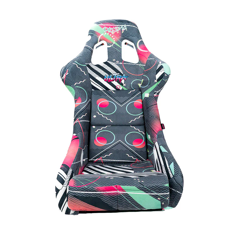NRG Innovations - FRP Bucket Seat Element Ultra Edition - Large - Element Print/Green Sparkle Back - FRP-302-ELEMENT-ULTRA - NextGen Tuning