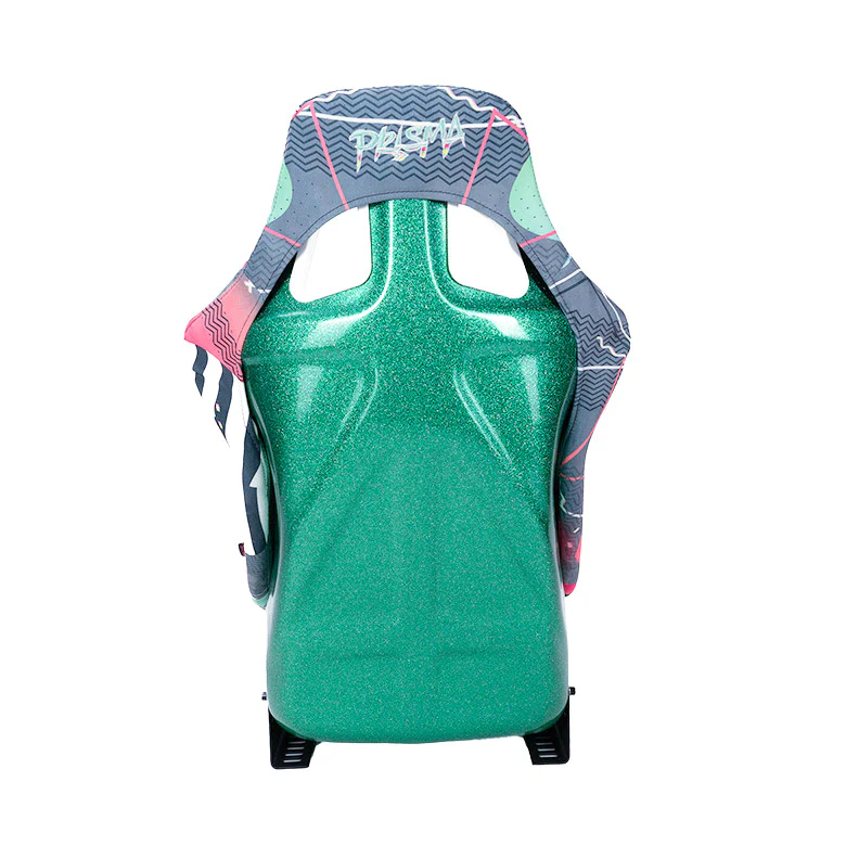 NRG Innovations - FRP Bucket Seat Element Ultra Edition - Large - Element Print/Green Sparkle Back - FRP-302-ELEMENT-ULTRA - NextGen Tuning