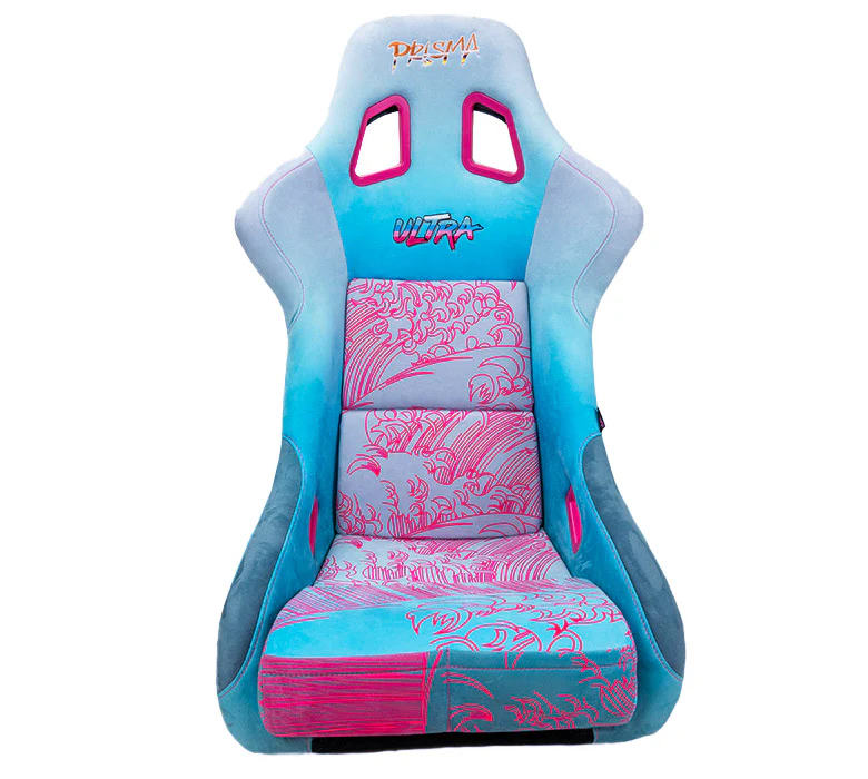 NRG Innovations - FRP Bucket Seat Wave Ultra Edition - Large - Wave Print/Bronze Sparkle Back - FRP-302-WAVE-ULTRA - NextGen Tuning