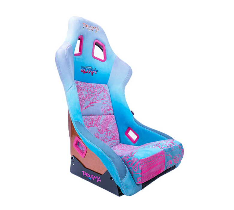 NRG Innovations - FRP Bucket Seat Wave Ultra Edition - Large - Wave Print/Bronze Sparkle Back - FRP-302-WAVE-ULTRA - NextGen Tuning