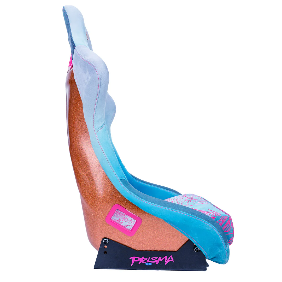 NRG Innovations - FRP Bucket Seat Wave Ultra Edition - Medium - Wave Print/Bronze Sparkle Back - FRP-303-WAVE-ULTRA - NextGen Tuning