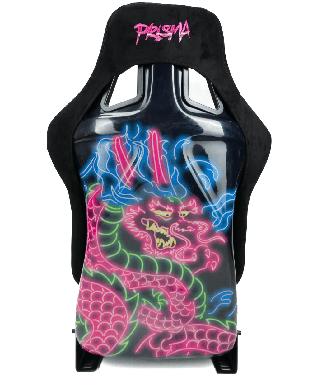 NRG Innovations - FRP Bucket Seat Dragon Edition - Large - Black/Dragon Livery Back - FRP-302BK-DRGN-N - NextGen Tuning