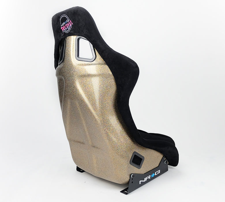 NRG Innovations - FRP Bucket Seat Ultra Edition - Large - Black/Gold Glitter Back - NextGen Tuning