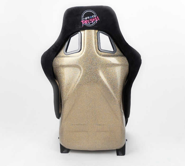 NRG Innovations - FRP Bucket Seat Ultra Edition - Large - Black/Gold Glitter Back - NextGen Tuning