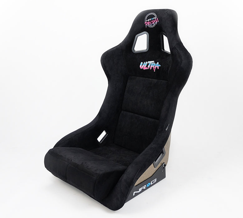 NRG Innovations - FRP Bucket Seat Ultra Edition - Large - Black/Gold Glitter Back - NextGen Tuning