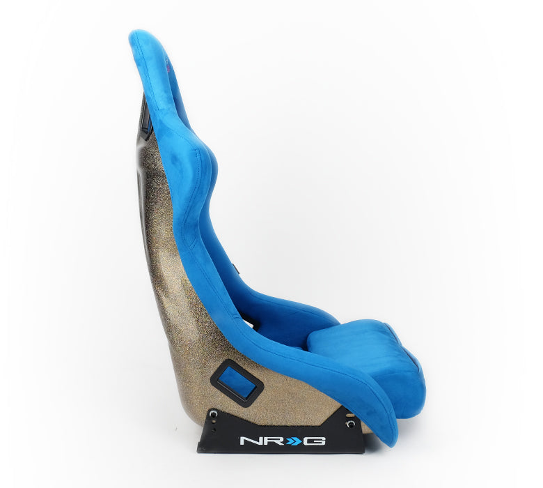 NRG Innovations - FRP Bucket Seat Ultra Edition - XLarge - Blue/Gold Glitter Back - FRP-304BL-ULTRA - NextGen Tuning