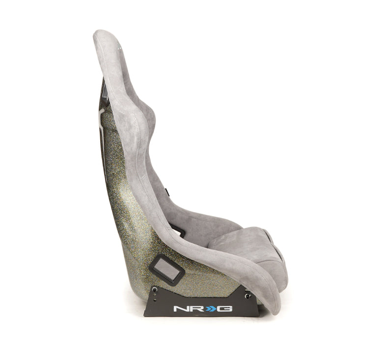 NRG Innovations - FRP Bucket Seat Ultra Edition - Medium - Gray/Gold Mix Back - NextGen Tuning