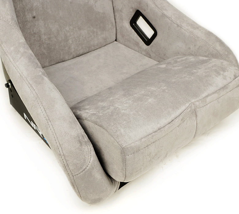 NRG Innovations - FRP Bucket Seat Ultra Edition - Medium - Gray/Gold Mix Back - NextGen Tuning
