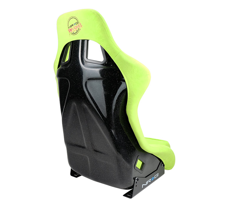 NRG Innovations - FRP Bucket Seat Prisma Edition - Large - Neon Green/Pearlized Back - NextGen Tuning