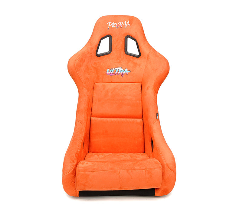 NRG Innovations - FRP Bucket Seat Ultra Edition - Large - Orange/Gray Pearlized Back - NextGen Tuning