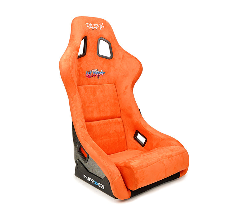 NRG Innovations - FRP Bucket Seat Ultra Edition - Large - Orange/Gray Pearlized Back - NextGen Tuning