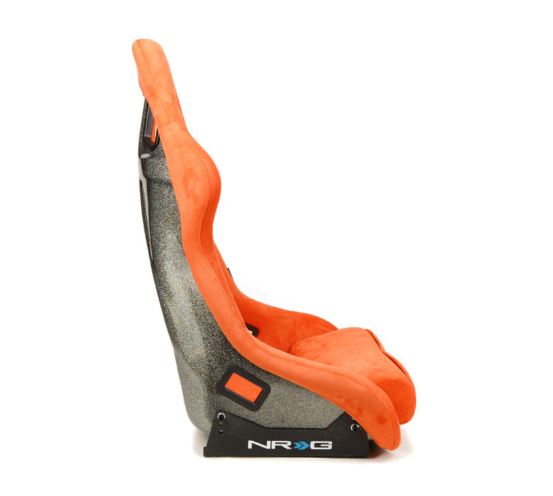 NRG Innovations - FRP Bucket Seat Ultra Edition - Large - Orange/Gray Pearlized Back - NextGen Tuning