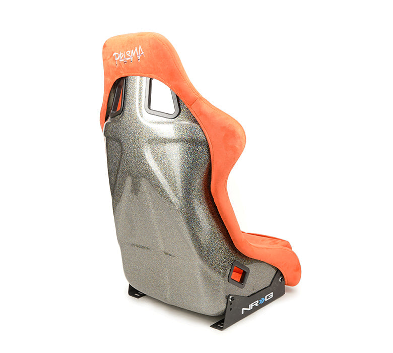 NRG Innovations - FRP Bucket Seat Ultra Edition - Large - Orange/Gray Pearlized Back - NextGen Tuning