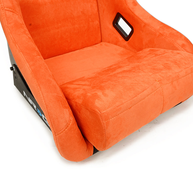 NRG Innovations - FRP Bucket Seat Ultra Edition - Large - Orange/Gray Pearlized Back - NextGen Tuning
