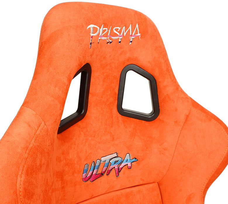 NRG Innovations - FRP Bucket Seat Ultra Edition - Large - Orange/Gray Pearlized Back - NextGen Tuning