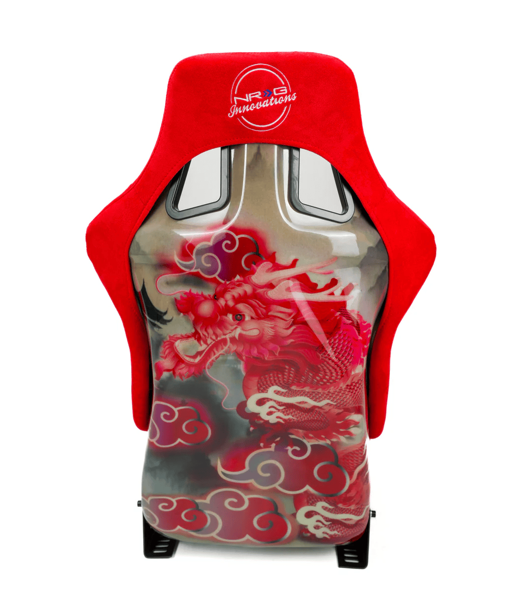 NRG Innovations - FRP Bucket Seat Dragon Edition - Large - Red/Dragon Livery Back - FRP-302RD-DRGN-R - NextGen Tuning