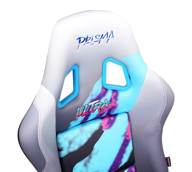 NRG Innovations - FRP Bucket Seat Retro Ultra Edition - Large - Retro Print/Green to Pink Hombre Sparkled Back - NextGen Tuning