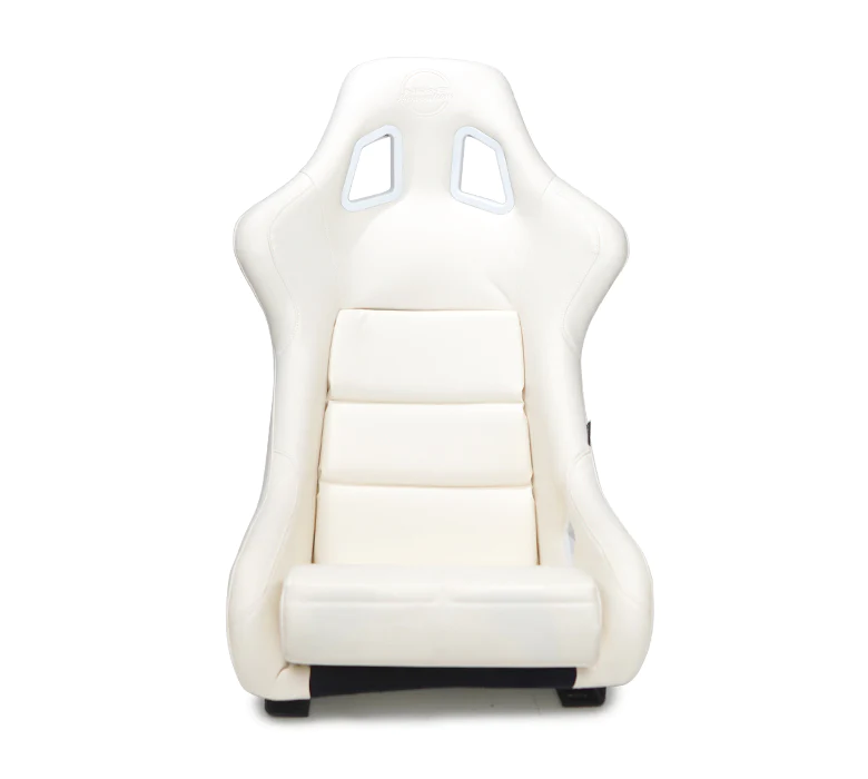 NRG Innovations - FRP Vinyl Bucket Seat - Large - White/White Back - FRP-302WT-V - NextGen Tuning