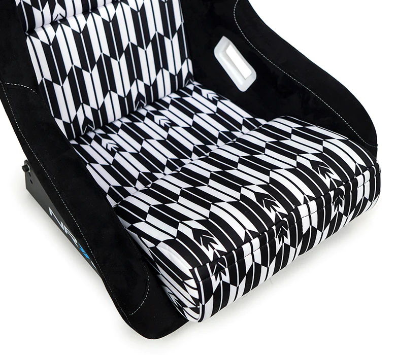 NRG Innovations - FRP Bucket Seat Yaba Print - Large - YAYA Design/White Back - FRP-302YABA - NextGen Tuning