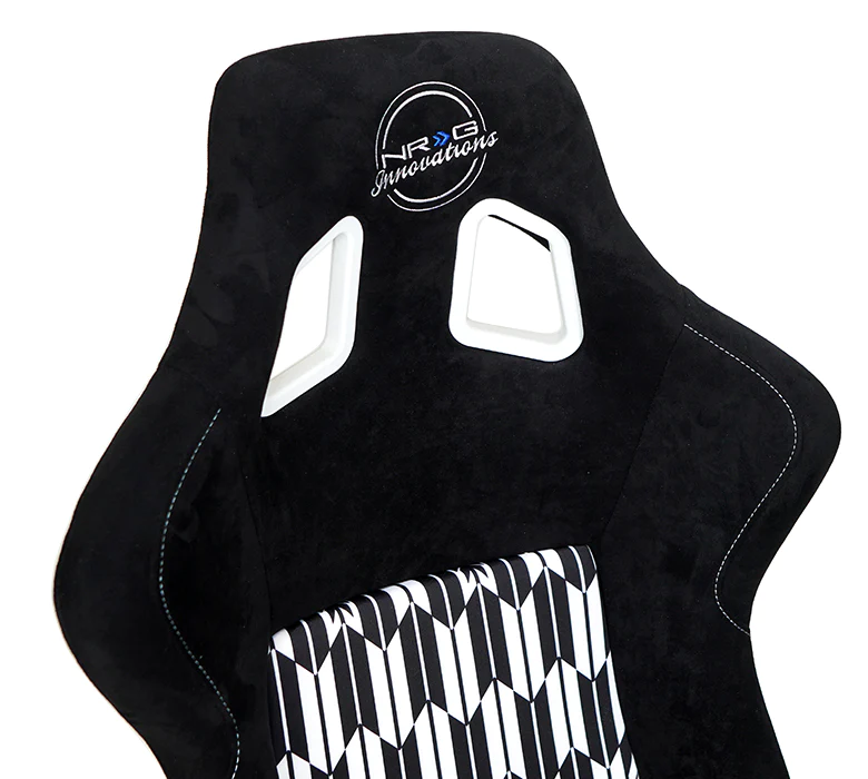 NRG Innovations - FRP Bucket Seat Yaba Print - Large - YAYA Design/White Back - FRP-302YABA - NextGen Tuning