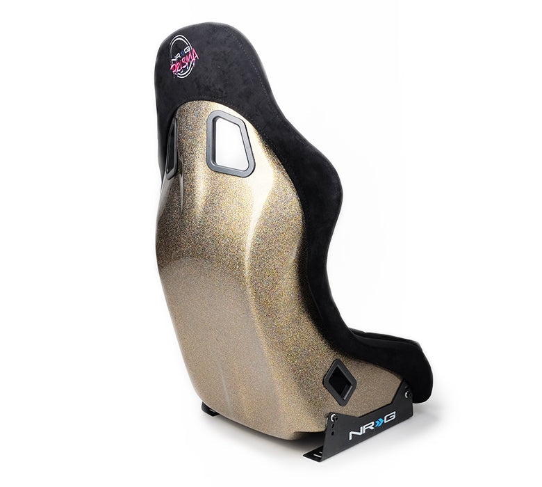 NRG Innovations - FRP Bucket Seat Ultra Edition - Medium - Black/Gold Mix Back - NextGen Tuning