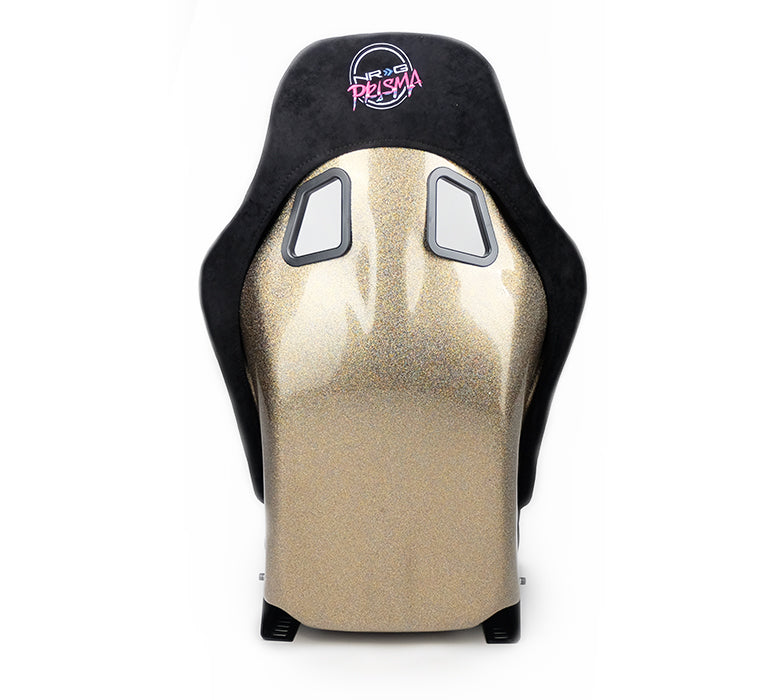 NRG Innovations - FRP Bucket Seat Ultra Edition - Medium - Black/Gold Mix Back - NextGen Tuning