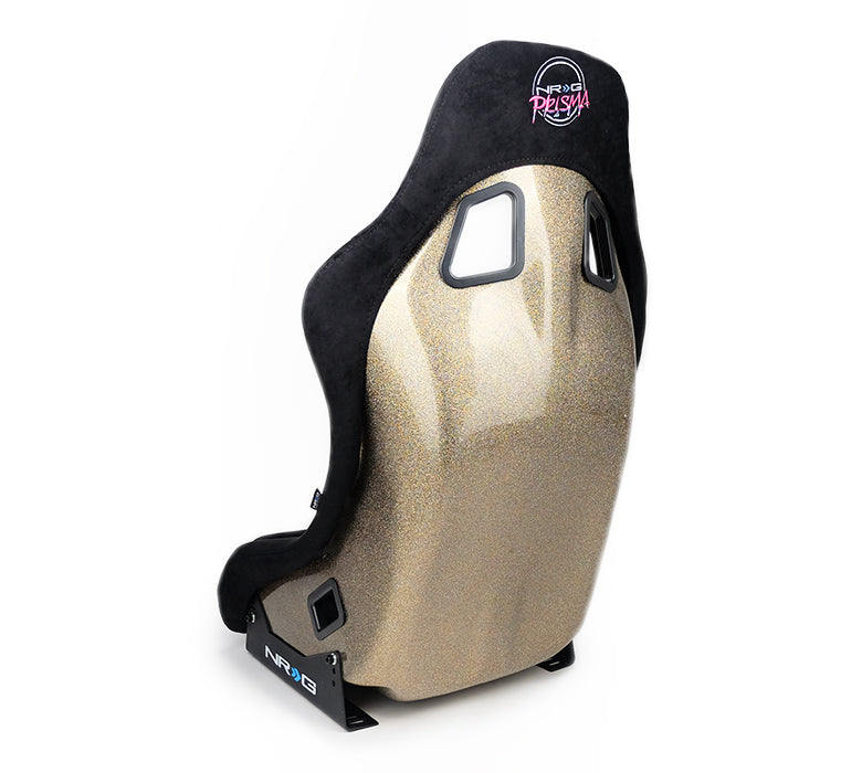 NRG Innovations - FRP Bucket Seat Ultra Edition - Medium - Black/Gold Mix Back - NextGen Tuning