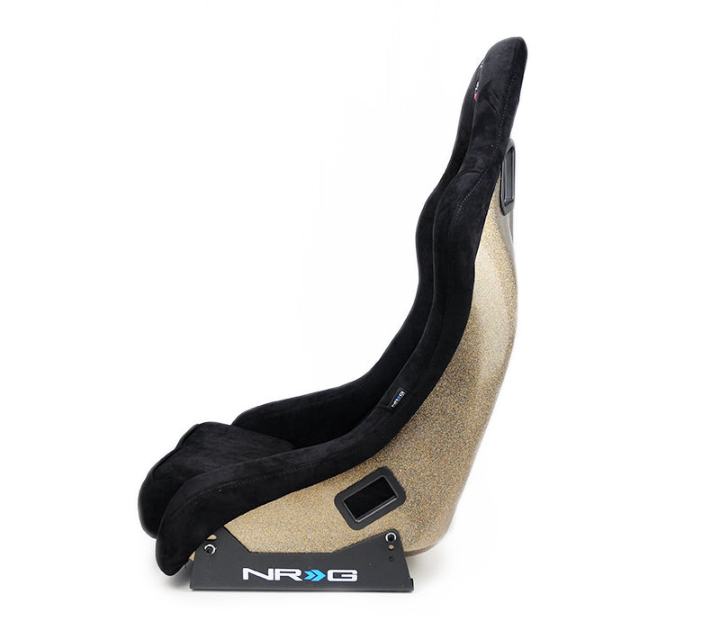 NRG Innovations - FRP Bucket Seat Ultra Edition - Medium - Black/Gold Mix Back - NextGen Tuning