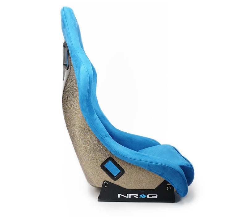 NRG Innovations - FRP Bucket Seat Ultra Edition - Medium - Blue/Gold Mix Back - NextGen Tuning