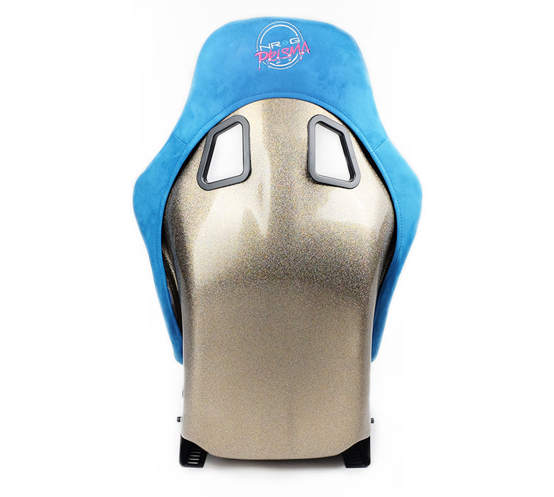 NRG Innovations - FRP Bucket Seat Ultra Edition - Medium - Blue/Gold Mix Back - NextGen Tuning