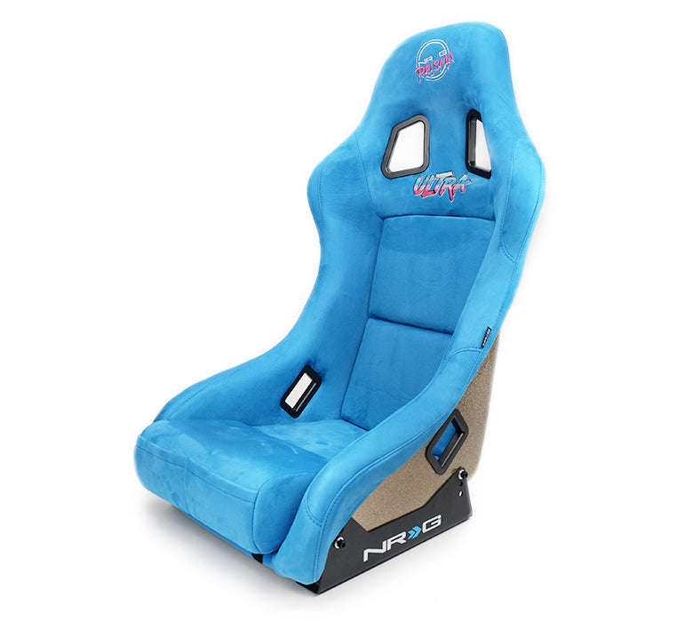 NRG Innovations - FRP Bucket Seat Ultra Edition - Medium - Blue/Gold Mix Back - NextGen Tuning