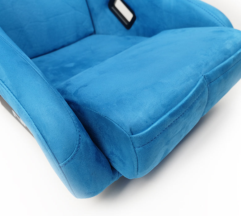 NRG Innovations - FRP Bucket Seat Ultra Edition - Medium - Blue/Gold Mix Back - NextGen Tuning