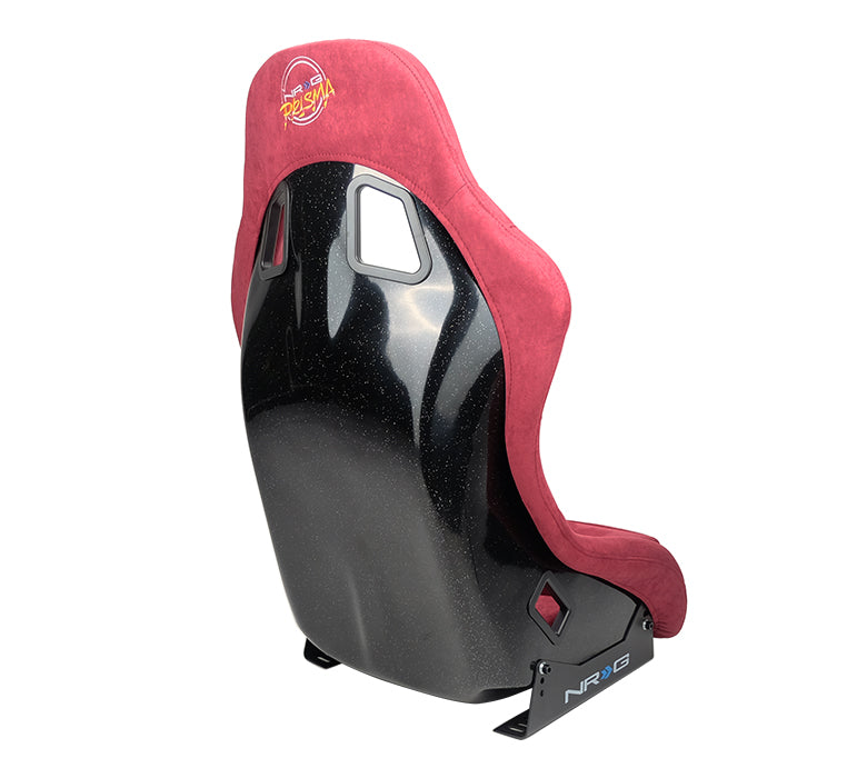 NRG Innovations - FRP Bucket Seat Prisma Edition - Medium - Maroon/Pearlized Back - NextGen Tuning