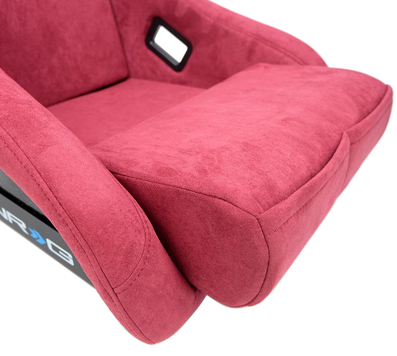 NRG Innovations - FRP Bucket Seat Prisma Edition - Medium - Maroon/Pearlized Back - NextGen Tuning