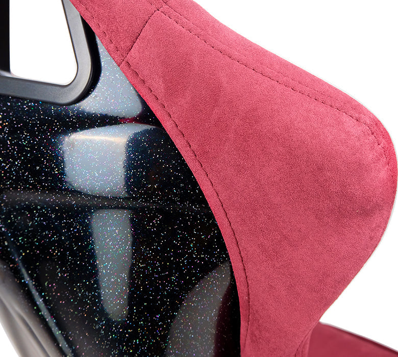 NRG Innovations - FRP Bucket Seat Prisma Edition - Medium - Maroon/Pearlized Back - NextGen Tuning