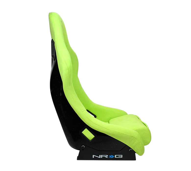 NRG Innovations - FRP Bucket Seat Prisma Edition - Medium - Neon Green/Pearlized Back - NextGen Tuning
