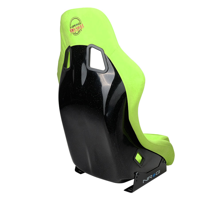 NRG Innovations - FRP Bucket Seat Prisma Edition - Medium - Neon Green/Pearlized Back - NextGen Tuning