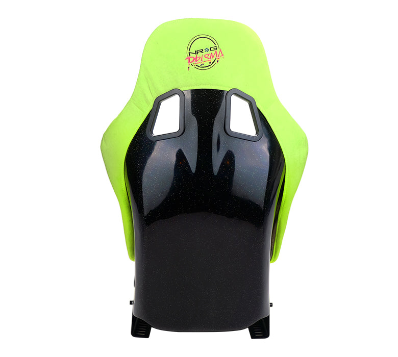 NRG Innovations - FRP Bucket Seat Prisma Edition - Medium - Neon Green/Pearlized Back - NextGen Tuning