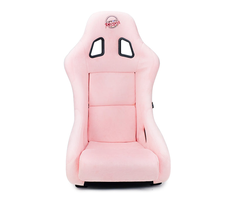 NRG Innovations - FRP Bucket Seat Prisma Edition - Medium - Pink Alcantara/Pearlized Back - NextGen Tuning
