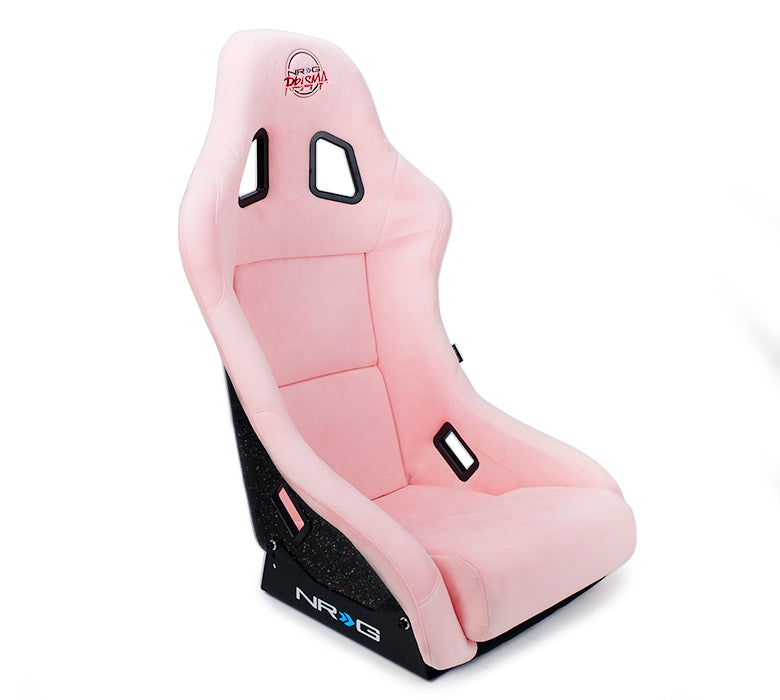 NRG Innovations - FRP Bucket Seat Prisma Edition - Medium - Pink Alcantara/Pearlized Back - NextGen Tuning