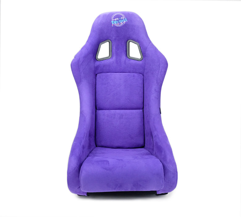 NRG Innovations - FRP Bucket Seat Prisma Edition - Medium - Purple Alcantara/Pearlized Back - NextGen Tuning