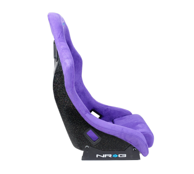 NRG Innovations - FRP Bucket Seat Prisma Edition - Medium - Purple Alcantara/Pearlized Back - NextGen Tuning