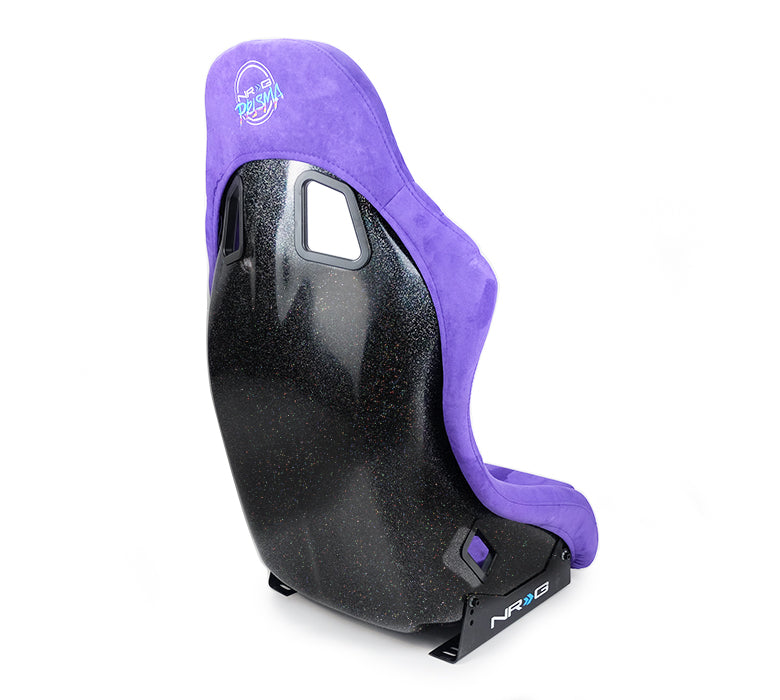NRG Innovations - FRP Bucket Seat Prisma Edition - Medium - Purple Alcantara/Pearlized Back - NextGen Tuning