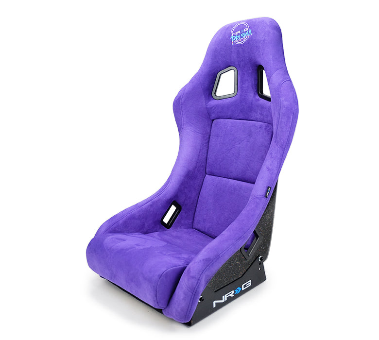 NRG Innovations - FRP Bucket Seat Prisma Edition - Medium - Purple Alcantara/Pearlized Back - NextGen Tuning